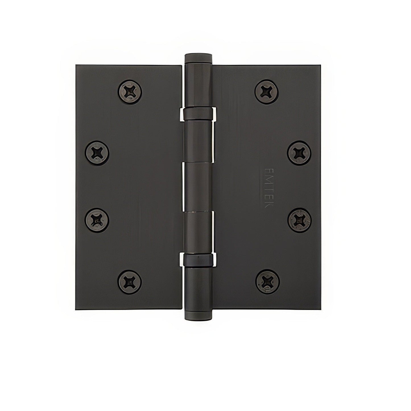 Emtek 4.5" x 4.5" Solid Brass Square Corner Ball Bearing Mortise Hinge - Pair.