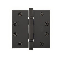 Emtek 4.5" x 4.5" Solid Brass Square Corner Ball Bearing Mortise Hinge - Pair.