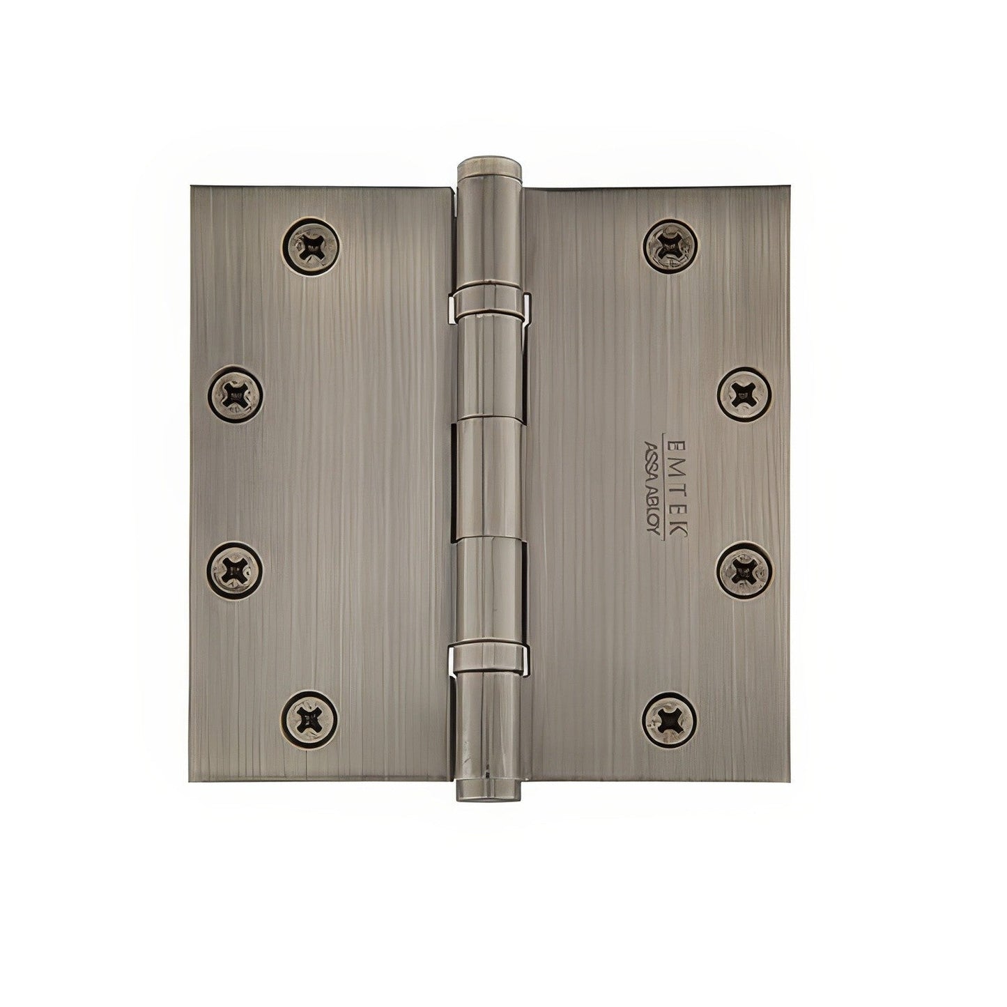 Emtek 5" x 5" Solid Brass Square Corner Ball Bearing Mortise Hinge - Pair NRP