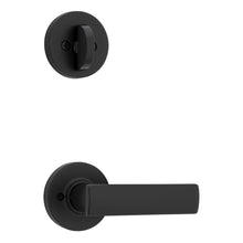 Kwikset 966BRNLRDT-514.UNIV Breton Lever with Round Rose Interior Single Cylinder Handleset Trim for Both 800 and 687 Series Handlesets Matte Black Finish.