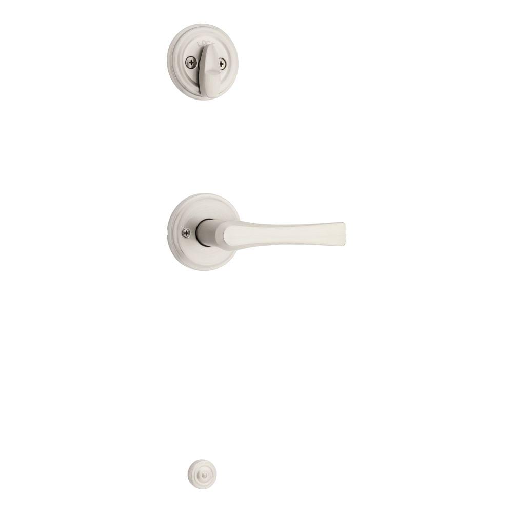 Kwikset 966KAL-15.UNIV Katella Lever Interior Single Cylinder Handleset Trim for Both 800 and 687 Series Handlesets Satin Nickel Finish.
