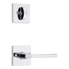 Kwikset 966LSLSQT-26.UNIV Lisbon Lever with Square Rose Interior Single Cylinder Handleset Trim for Both 800 and 687 Series Handlesets Bright Chrome Finish.
