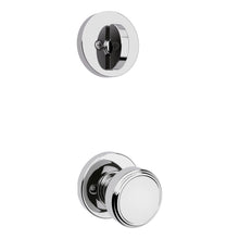 Kwikset 966MNKRDT-26.UNIV Maven Knob Round Rose Interior Single Cylinder Handleset Trim for Both 800 and 687 Series Handlesets Bright Chrome Finish.