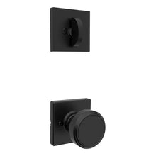 Kwikset 966MNKSQT-514.UNIV Maven Knob Square Rose Interior Single Cylinder Handleset Trim for Both 800 and 687 Series Handlesets Matte Black Finish.