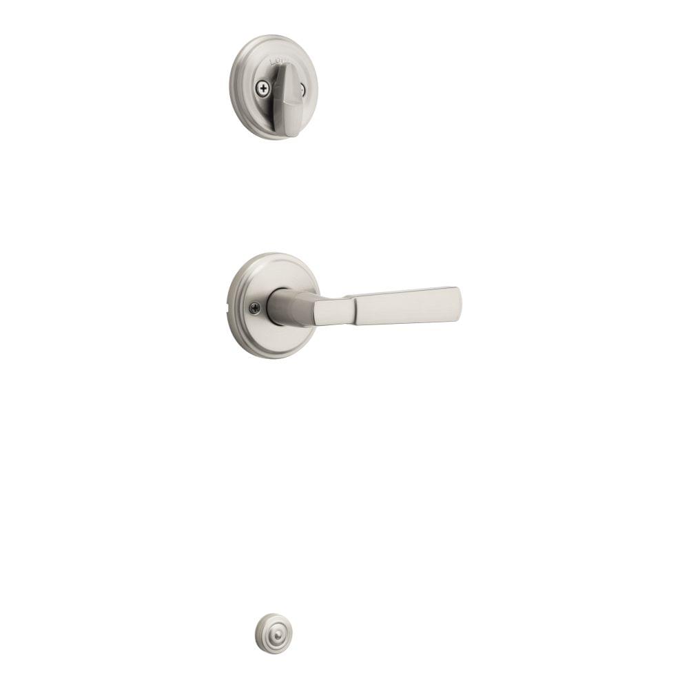 Kwikset 966PHL-15.UNIV Perth Lever Interior Single Cylinder Handleset Trim for Both 800 and 687 Series Handlesets Satin Nickel Finish.