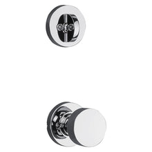 Kwikset 966PSKRDT-26.UNIV Pismo Knob with Round Rose Interior Single Cylinder Handleset Trim for Both 800 and 687 Series Handlesets Bright Chrome Finish.