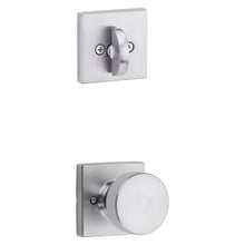 Kwikset 966PSKSQT-26D.UNIV Pismo Knob with Square Rose Interior Single Cylinder Handleset Trim for Both 800 and 687 Series Handlesets Satin Chrome Finish.