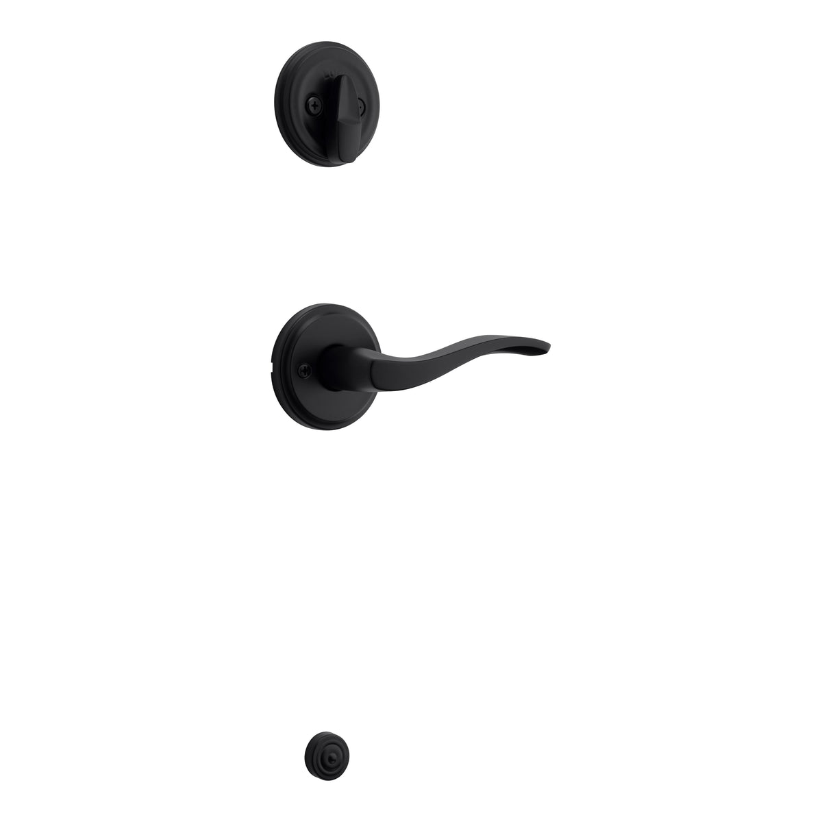 Kwikset 966SELRH-514.UNIV Right Hand Sedona Lever Interior Single Cylinder Handleset Trim for Both 800 and 687 Series Handlesets Matte Black Finish.