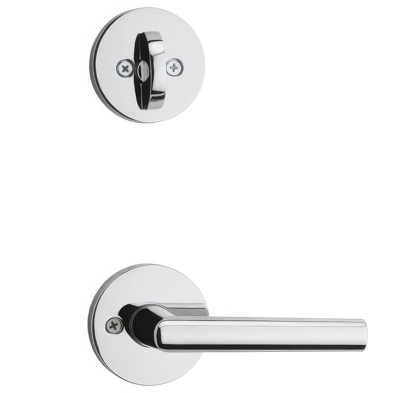 Kwikset 966MILRDT Milan Single Cylinder Interior Pack with Round Rosette.