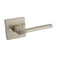 Kwikset 968LSLSQT-15 Lisbon Lever with Square Rose Interior Dummy Handleset Trim Satin Nickel Finish.