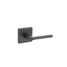 Kwikset 968LSLSQT-514 Lisbon Lever with Square Rose Interior Dummy Handleset Trim Matte Black Finish.