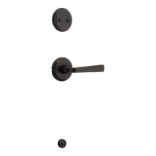 Kwikset 968TDL-11P Trafford Lever Interior Dummy Handleset Trim Venetian Bronze Finish.