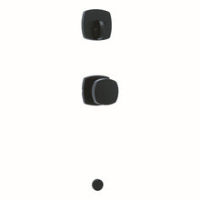 Kwikset 971AYKMDT-514 Single Cylinder Interior Arroyo Knob with Midtown Rose Trim Matte Black Finish.