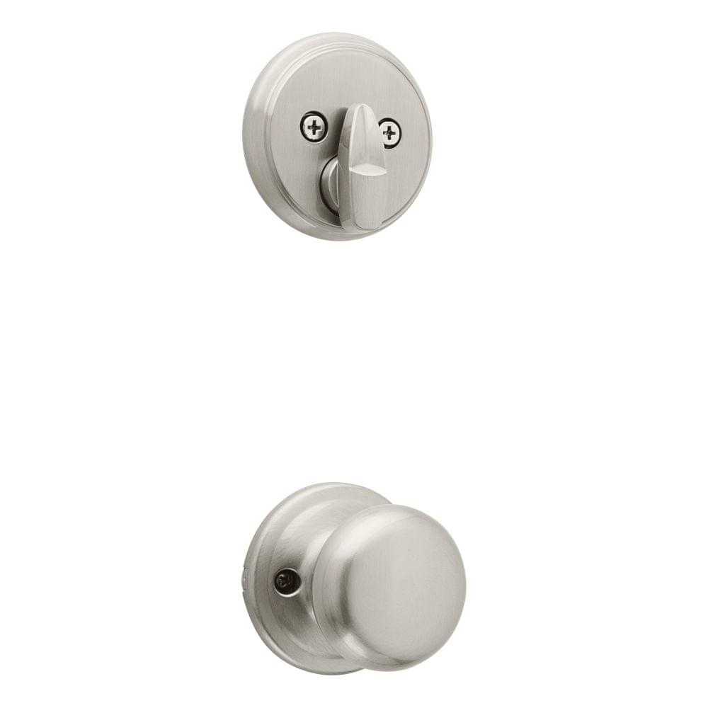 Kwikset 971H-15 Single Cylinder Interior Hancock Knob Trim Satin Nickel Finish.