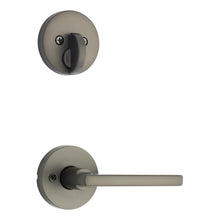 Kwikset 971HFLRDT-18G Single Cylinder Interior Halifax Lever Trim with Round Rose Gunmetal Finish.
