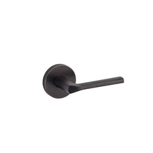Kwikset 971LSLRDT-11P Single Cylinder Interior Lisbon Lever Trim with Round Rose Venetian Bronze Finish.