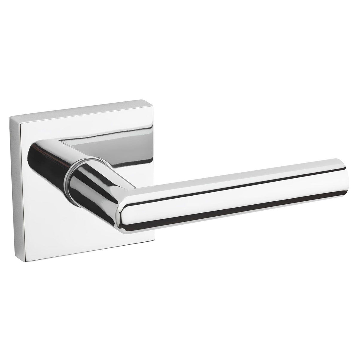 Kwikset 971MILSQT-26 Single Cylinder Interior Milan Lever Trim with Square Rose Bright Chrome Finish.