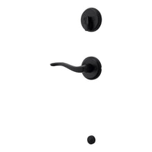 Kwikset 971SELLH-514 Left Hand Sedona Lever Interior Single Cylinder Handleset Trim Matte Black Finish.