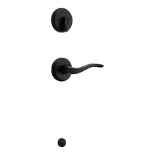 Kwikset 971SELRH-514 Right Hand Sedona Lever Interior Single Cylinder Handleset Trim Matte Black Finish.