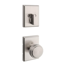 Kwikset 971SOKTRCT-15 Single Cylinder Interior Sora Knob with Traditional Rectangular Rose Trim Satin Nickel Finish.