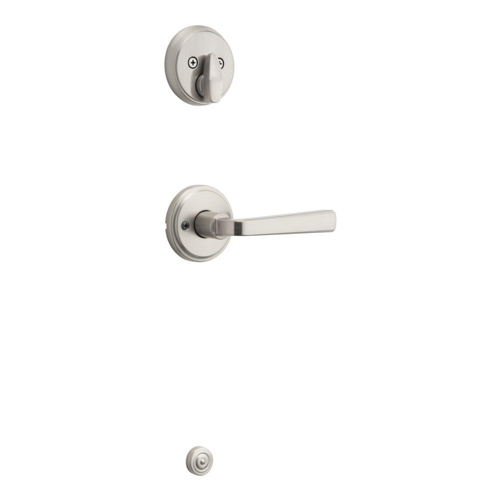 Kwikset 971TDL-15 Trafford Lever Interior Single Cylinder Handleset Trim Satin Nickel Finish.