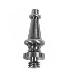 Emtek 7/16" Diameter Solid Brass Steeple Tip Finial for 4" Residential Duty Hinges.
