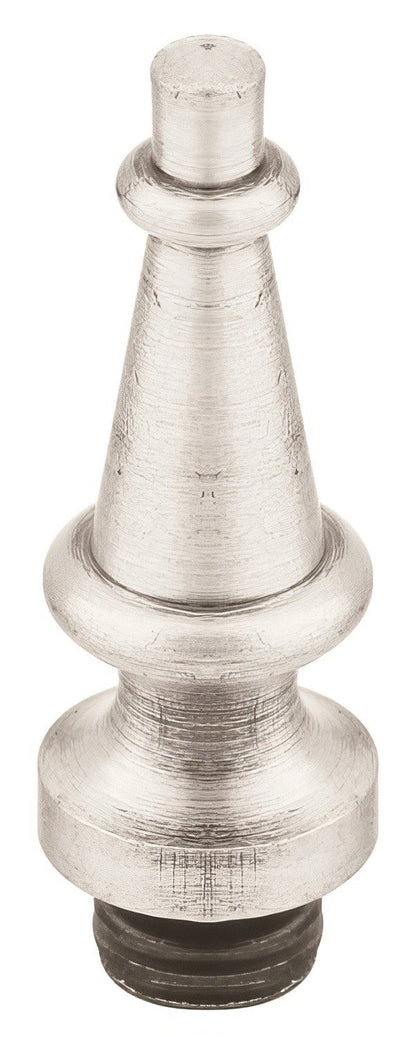 Emtek 7/16" Diameter Solid Brass Steeple Tip Finial for 4" Residential Duty Hinges.