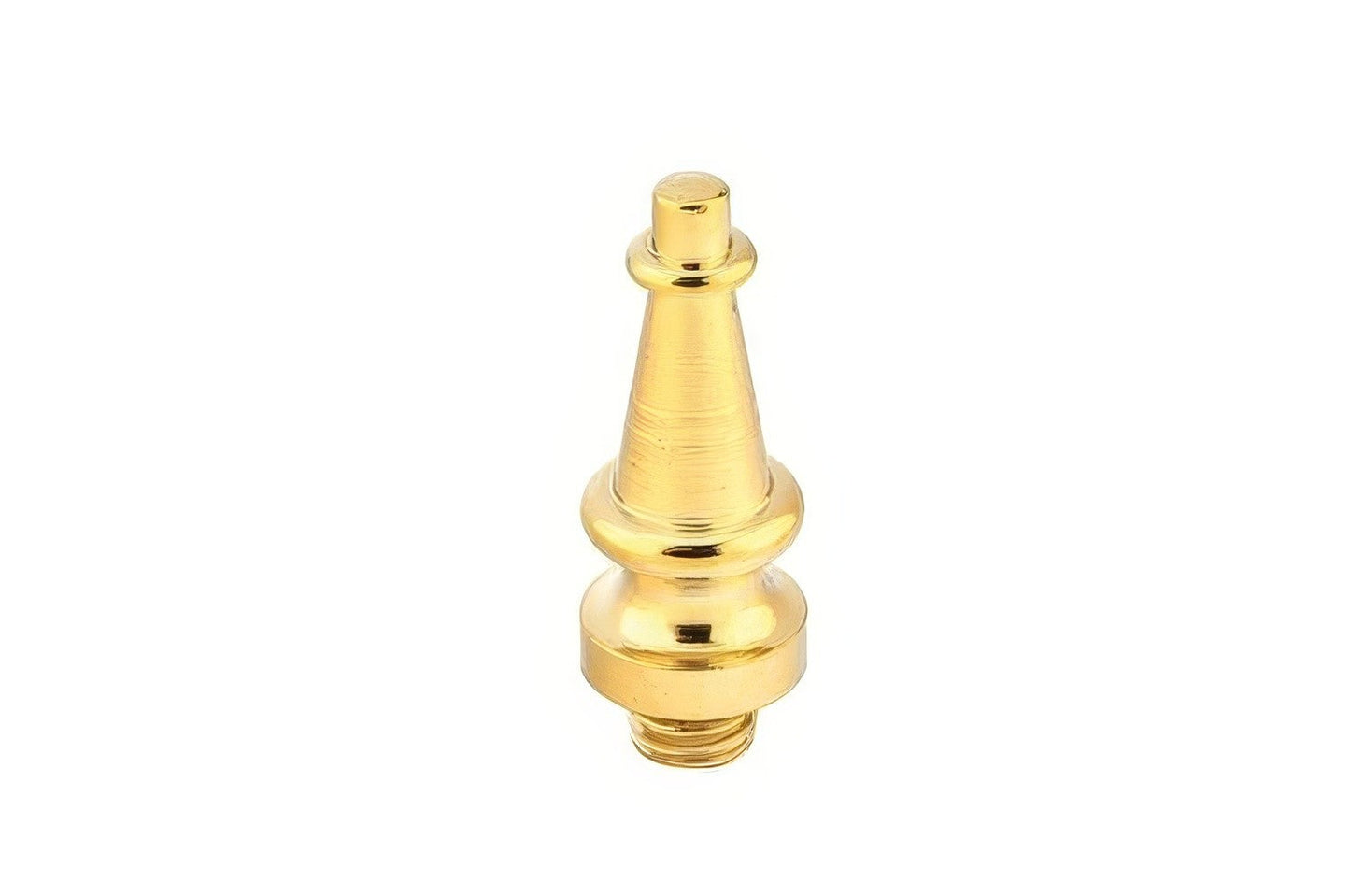 Emtek 1/2" Diameter Solid Brass Steeple Tip Finial for 4-1/2" Heavy Duty Hinges