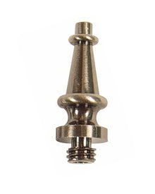 Emtek 1/2" Diameter Solid Brass Steeple Tip Finial for 4-1/2" Heavy Duty Hinges