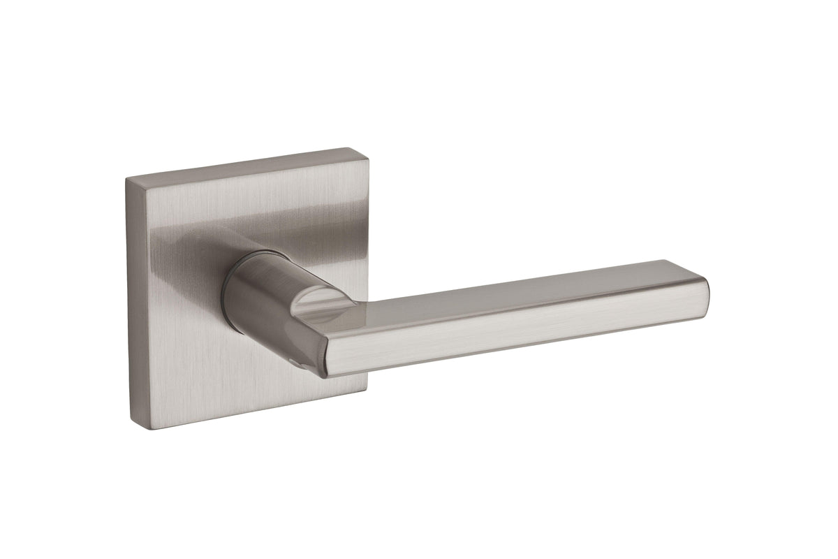 Kwikset 973HFLSQT-15 Dummy Interior Halifax Lever Trim with Square Rose Satin Nickel Finish.