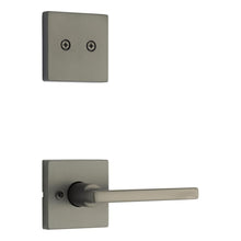 Kwikset 973HFLSQT-18G Dummy Interior Halifax Lever Trim with Square Rose Gunmetal Finish.