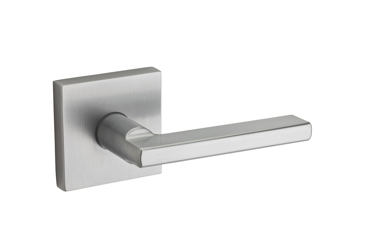 Kwikset 973HFLSQT-26D Dummy Interior Halifax Lever Trim with Square Rose Satin Chrome Finish.