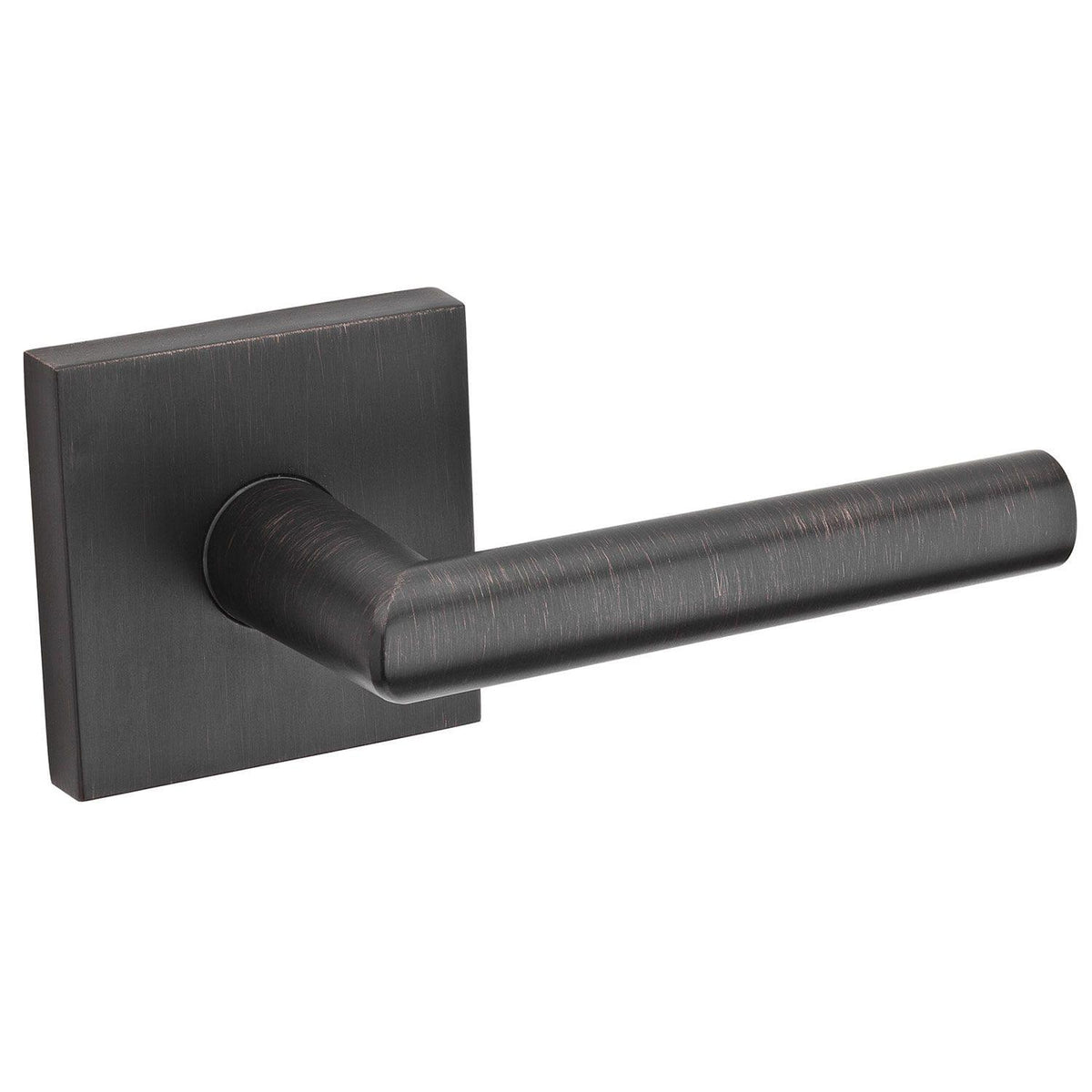 Kwikset 973MILSQT-11P Dummy Interior Milan Lever Trim with Square Rose Venetian Bronze Finish.