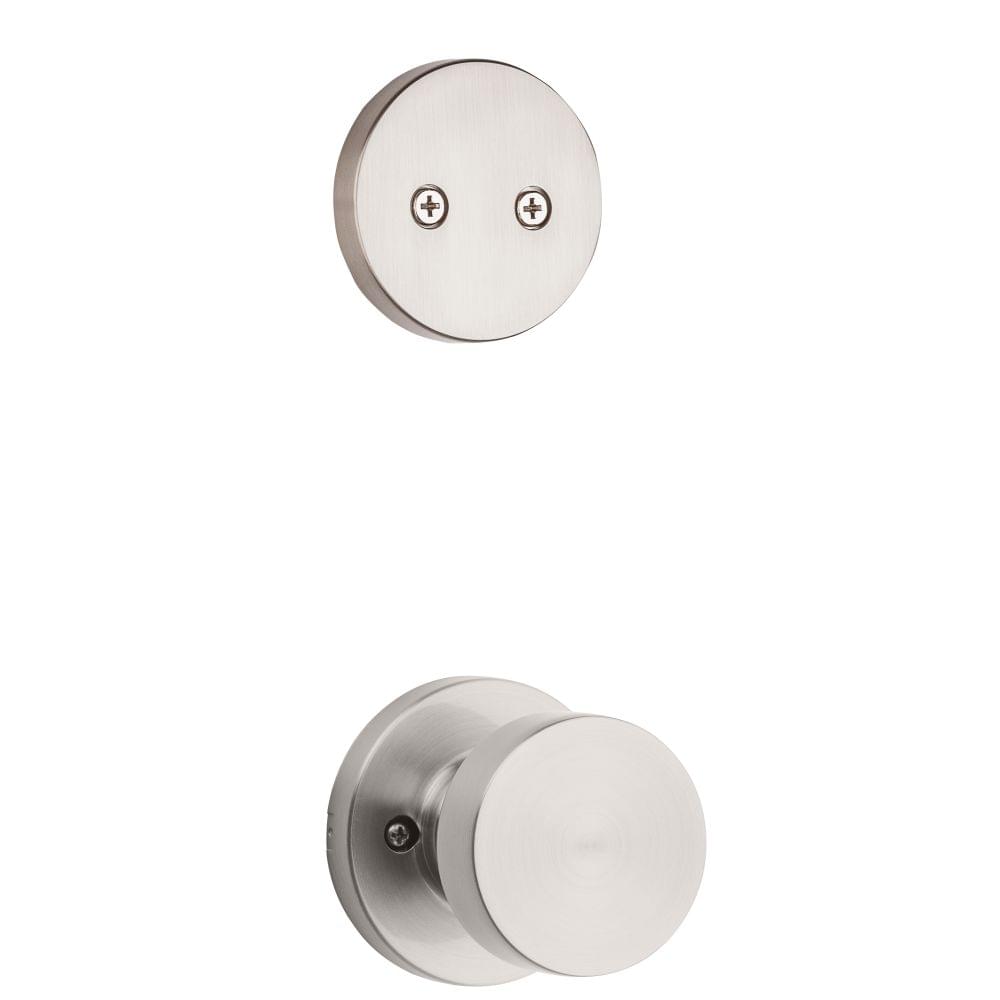 Kwikset 973PSKRDT-15 Dummy Interior Pismo Knob Trim with Round Rose Satin Nickel Finish.