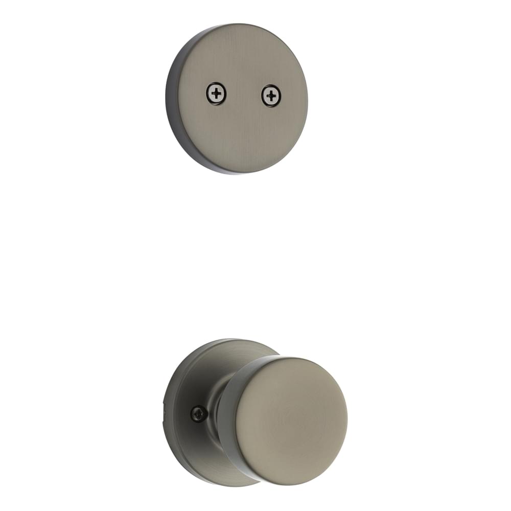 Kwikset 973PSKRDT-18G Dummy Interior Pismo Knob Trim with Round Rose Gunmetal Finish.