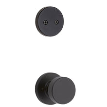 Kwikset 973PSKRDT-514 Dummy Interior Pismo Knob Trim with Round Rose Matte Black Finish.