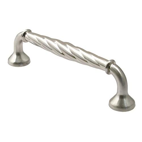 Rusticware 976SN 4" Center to Center Rope Cabinet Pull Satin Nickel Finish.