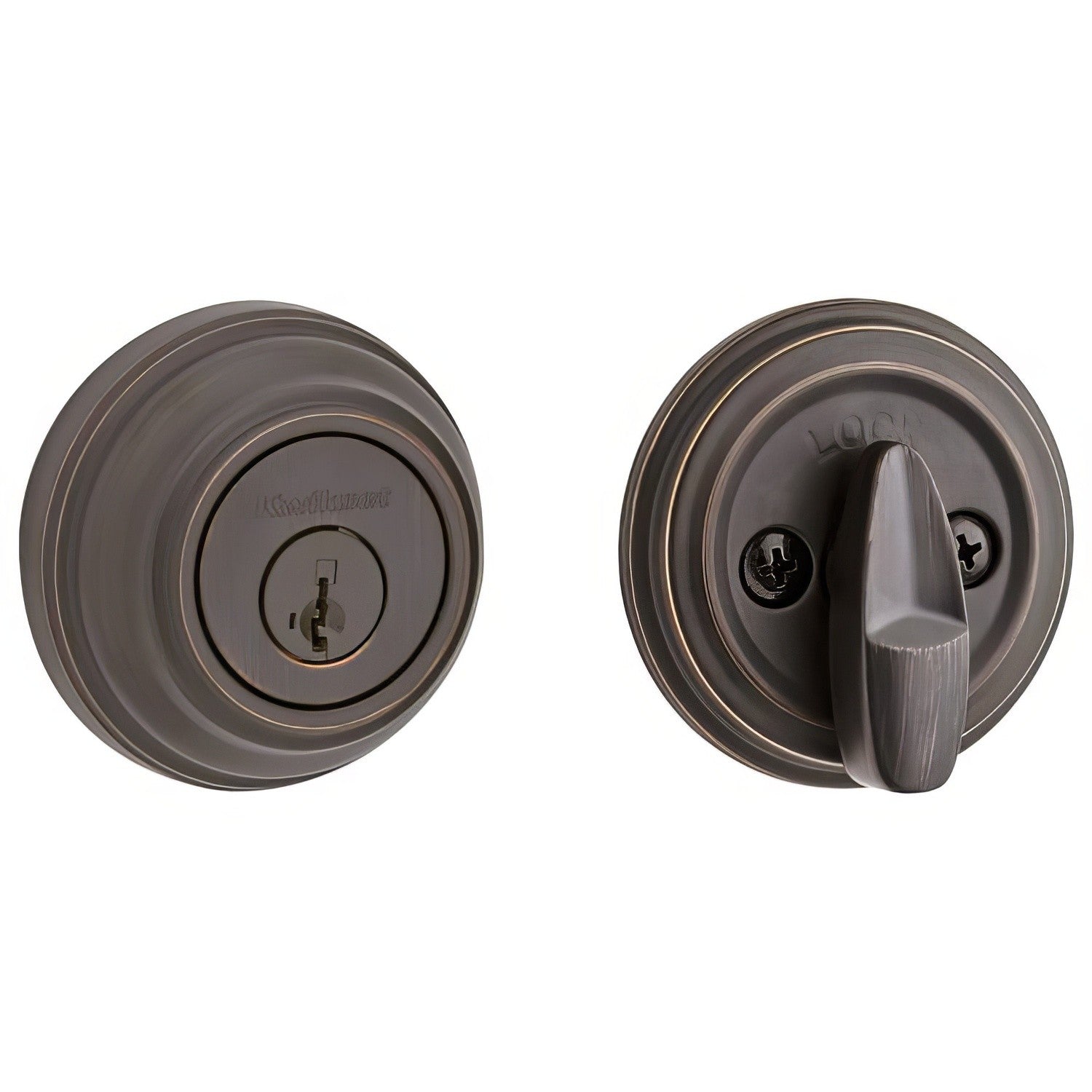 Kwikset 980S-S Single Cylinder Deadbolt.