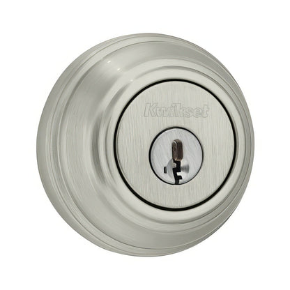 Kwikset 980S-S Single Cylinder Deadbolt.
