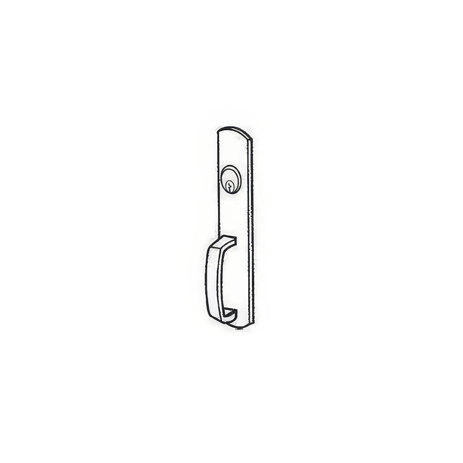 Von Duprin 990NLM Night Latch Handle Trim for 98 and 99 Series Mortise Exit Device
