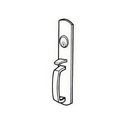 Von Duprin 990NLR Night Latch Handle Trim for 98 and 99 Series Rim Exit Device