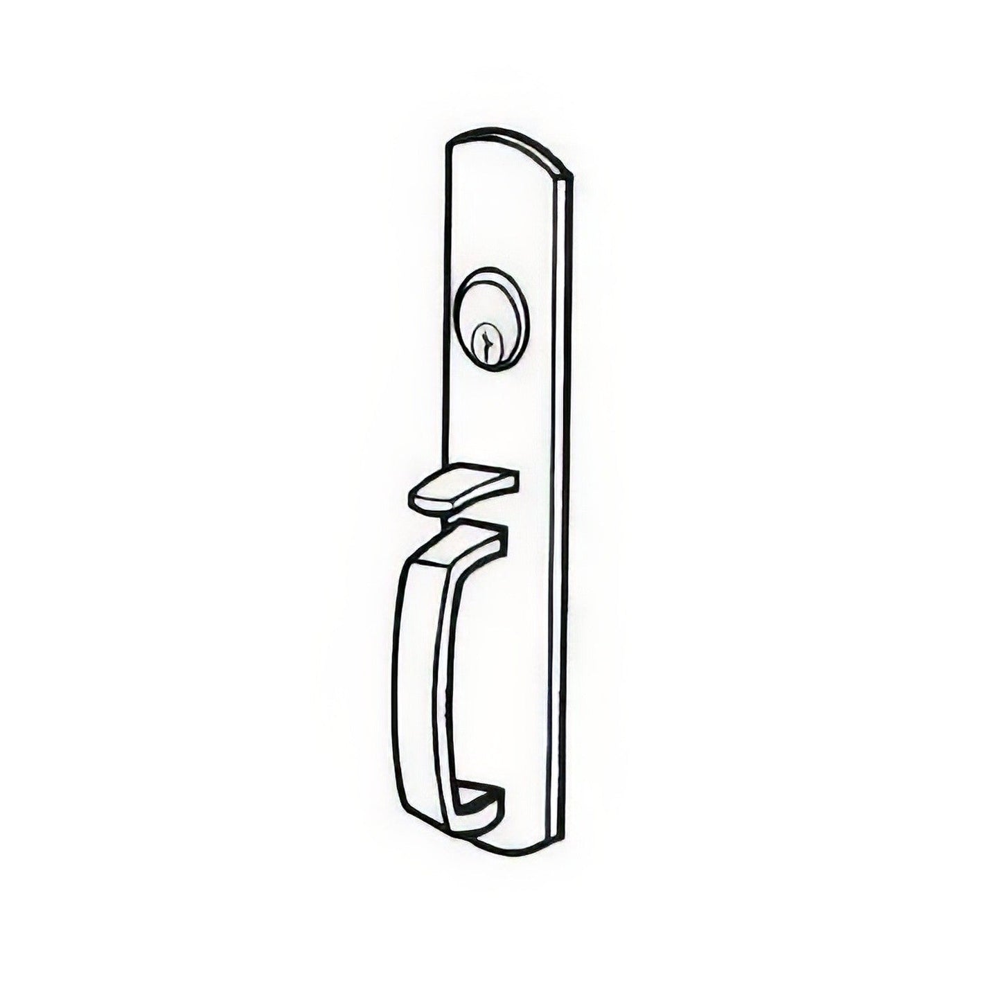 Von Duprin 990TPR Thumbpiece Trim for 98 and 99 Series Rim Exit Device