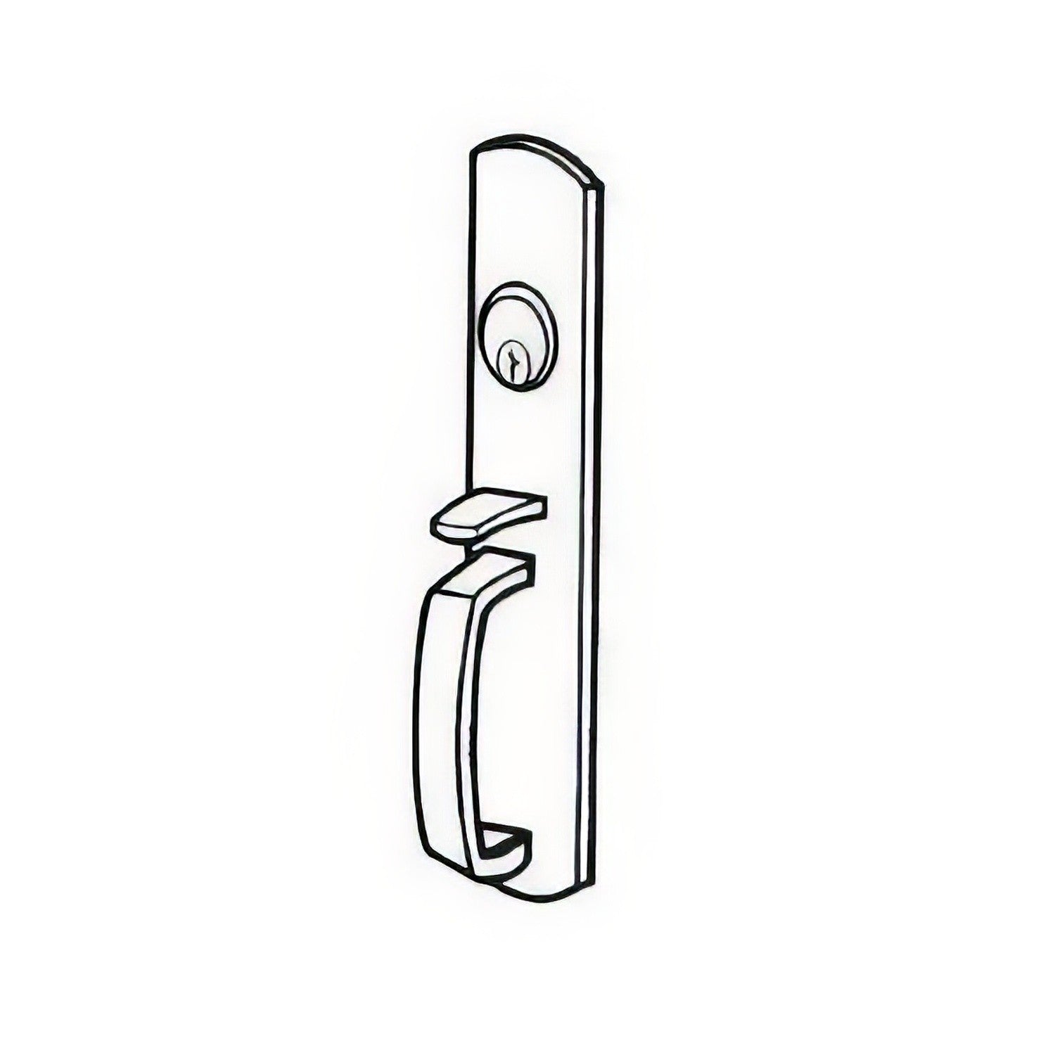 Von Duprin 990TPR Thumbpiece Trim for 98 and 99 Series Rim Exit Device