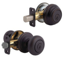 Kwikset 991J Juno Combo Pack Knobset and Single Cylinder Deadbolt.
