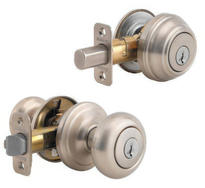 Kwikset 991J Juno Combo Pack Knobset and Single Cylinder Deadbolt.