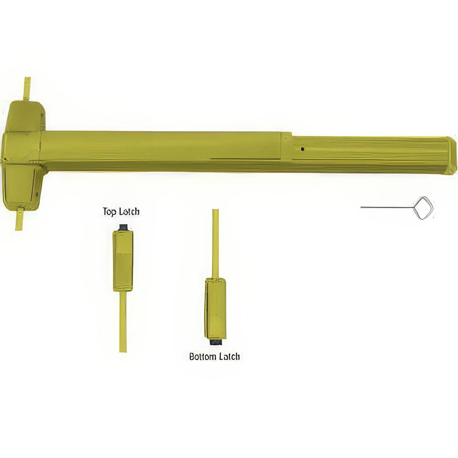 Von Duprin 9927EO 3ft. Surface Mounted Vertical Rod Exit Device