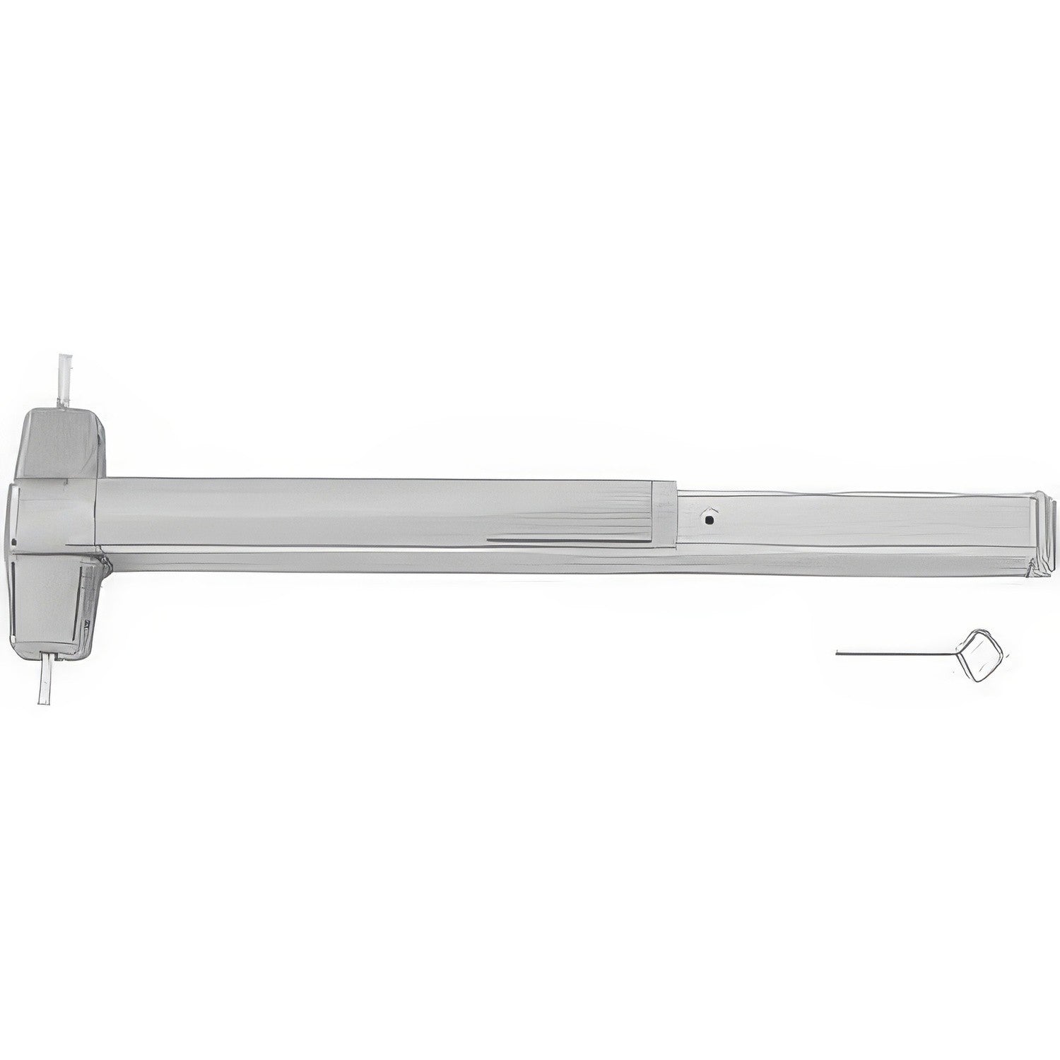 Von Duprin 9927EOF 3ft. Fire Rated Surface Mounted Vertical Rod Exit Device.