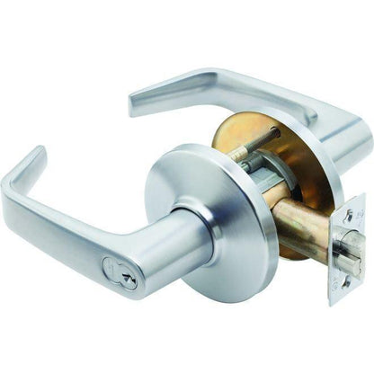 Best Access 9K37AB 9K Series 2-3/4" Backset 7 Pin Entry 15 Lever and D Rose with ANSI Strike Less Core