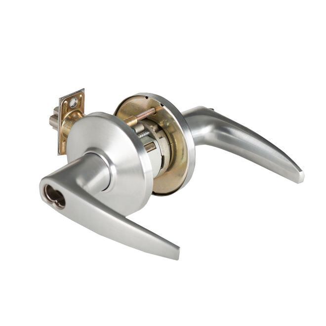 Best Access 9K37AB16DS3626 9K Series 2-3/4" Backset 7 Pin Entry 16 Lever and D Rose with ANSI Strike Less Core.