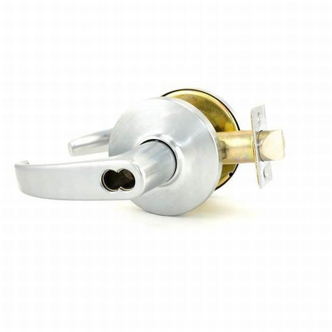 Best Access 9K37IN14DS3626 9K Series 2-3/4" Backset 7 Pin Intruder 14 Lever and D Rose with ANSI Strike Less Core